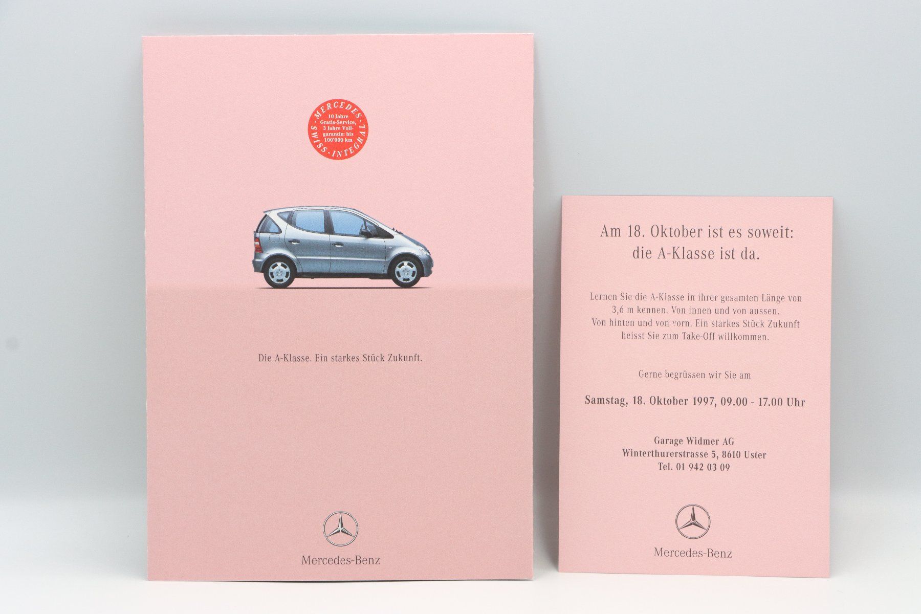 Mercedes-Benz Dokumente: Mercedes A-Klasse 1997 Prospekt – Gebraucht aus Bühl b.Aarberg von Collectorpassions 1