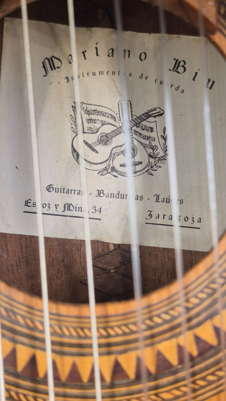 Strumenti musicali: Akustik Gitarre Mariano Biu 1950er – Usato da Winterthur venduto da NorrSydGuitars 9
