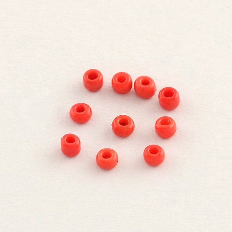 Perle (finte): Rocailles Rot 3mm  / 30g – Nuovo (secondo la descrizione) da Rüegsau venduto da Tausendfreund