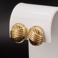 Vinatge PIERRE CARDIN Ohrclips; goldfarben