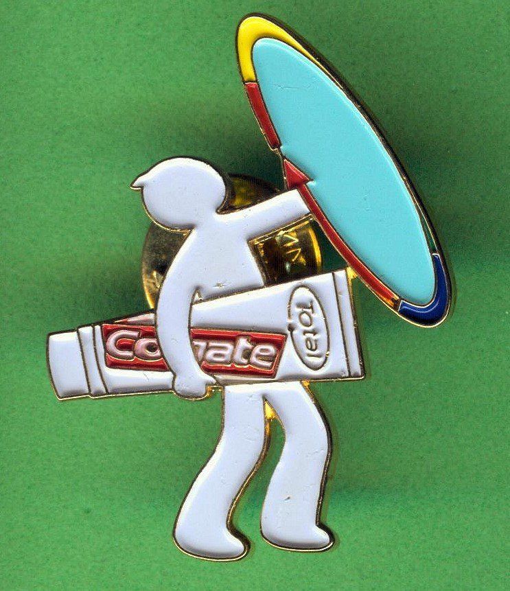 Plaketten & Abzeichen: Colgate  Zahnpasta – Gebraucht aus Winterthur von Sammleroase