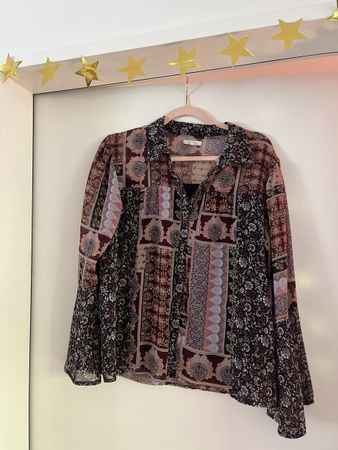 Maurice's Bluse mit Muster
