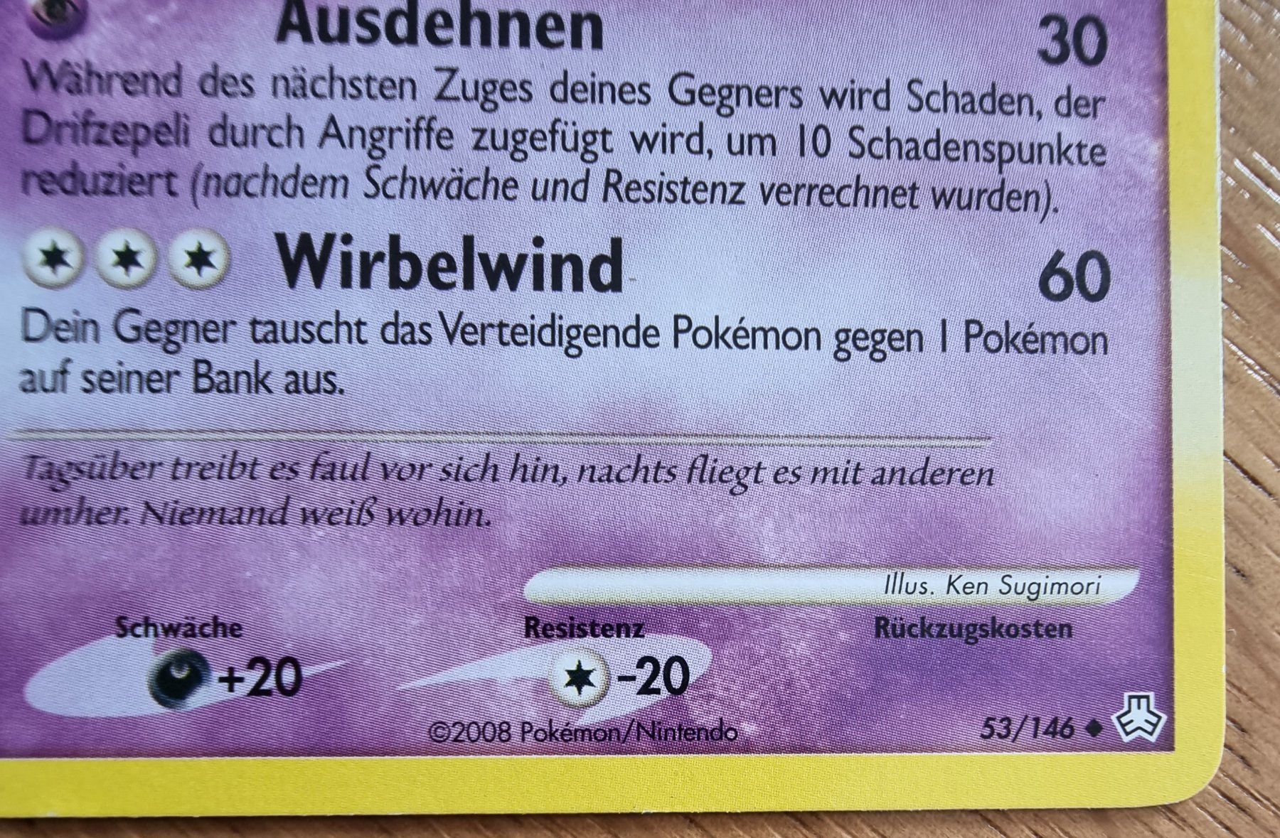 Pokémon Sammelbilder & Trading cards: Pokémon Drifzepeli 2008 DE 53/146 – Gebraucht aus Roggwil BE von S_Cards 1
