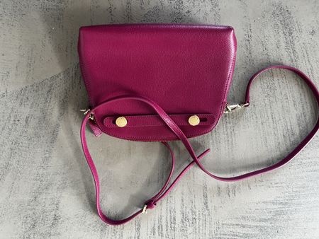 Borsa a tracolla fucsia pelle donna usata