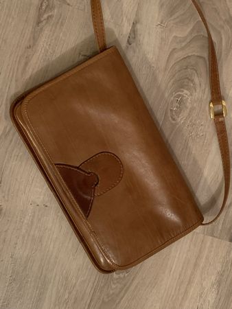 70ger Jahre Ledertasche Braun Umhängetasche