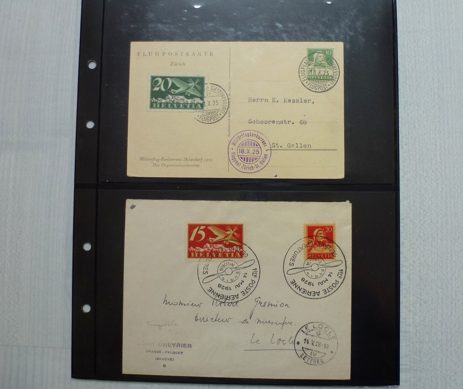 Tutti i francobolli: Lot ++ Interessante Schweizer Flugbeleg-Sammlung ab 1925 – Usato da Walkringen venduto da Casablanca777 1