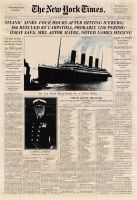 Blechschild-TITANIC SCHLAGZEILE-THE NEW YORK TIMES