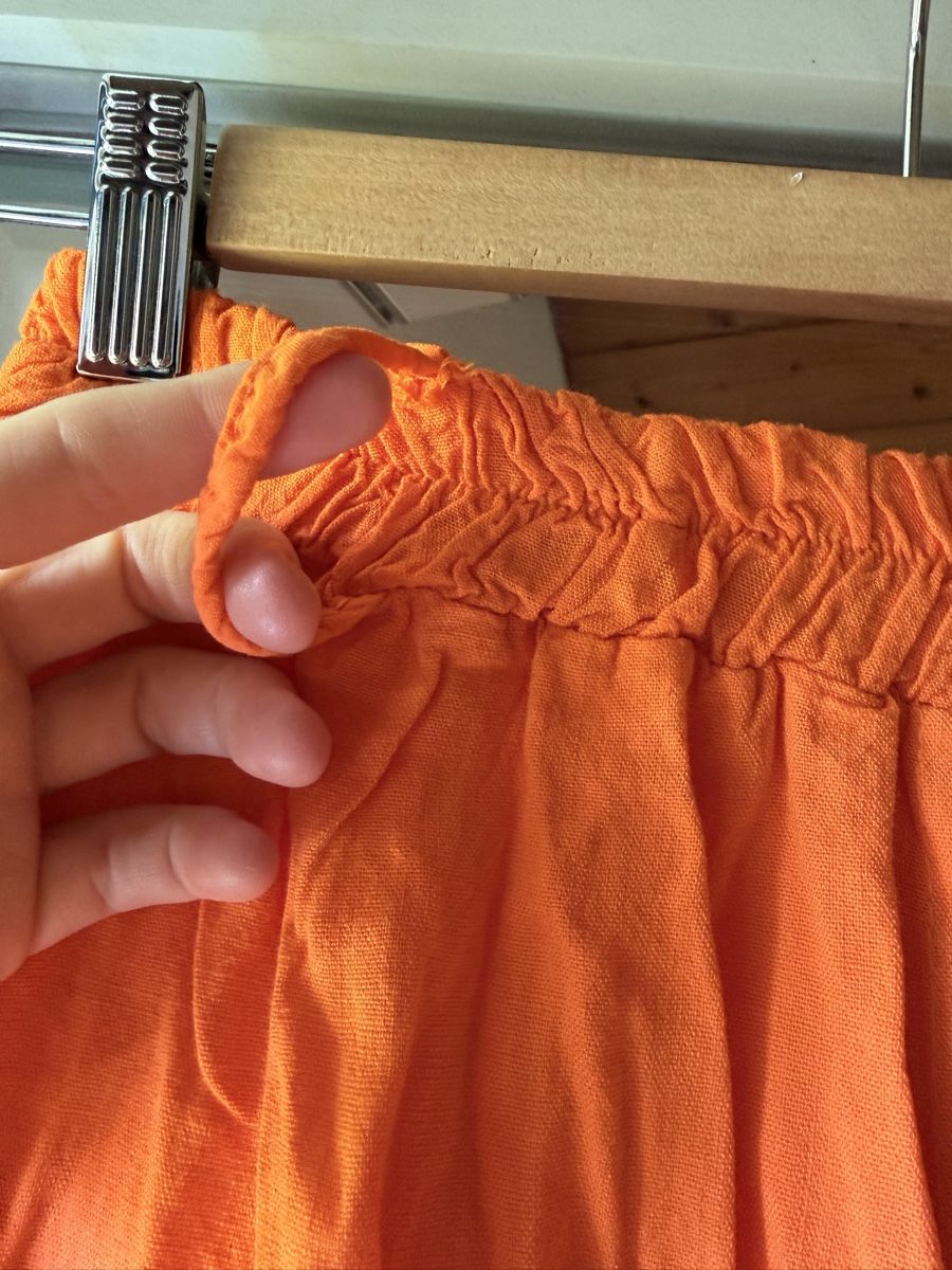 Gonne: Orange Summer Skirt, Buttons – Usato da Zürich venduto da BettinaMarie2308 2