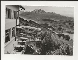AK ca1960 Hotel Bahnhofrestaurant Zugerberg Aussblick 😍