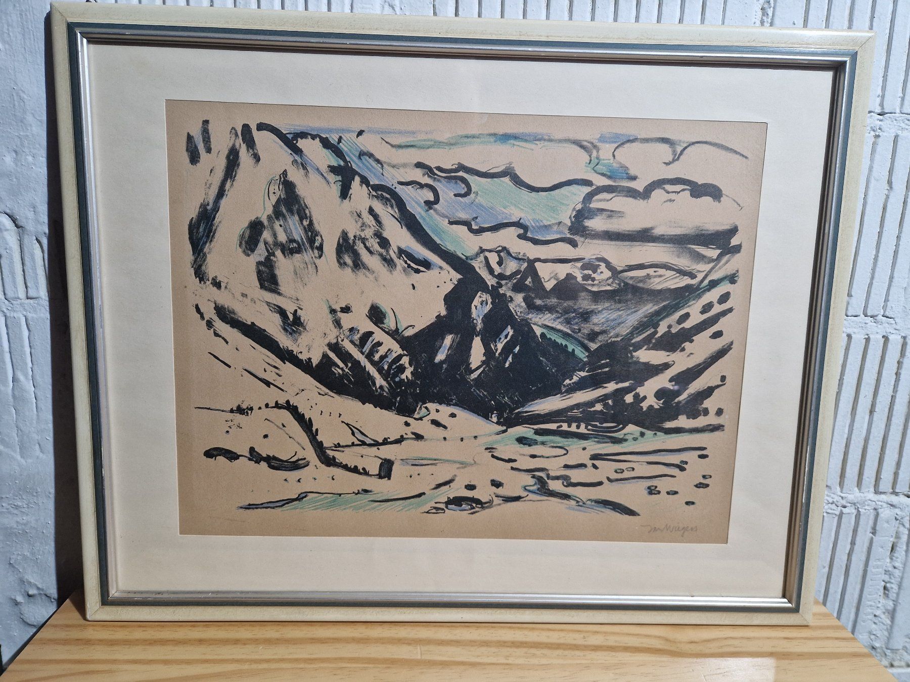 Gemälde: Jan Wilgers Bündner Berglandschaft – Gebraucht aus Seedorf BE von Stibutz