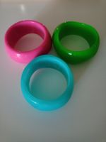 Armreif Set: blau, grün, pink