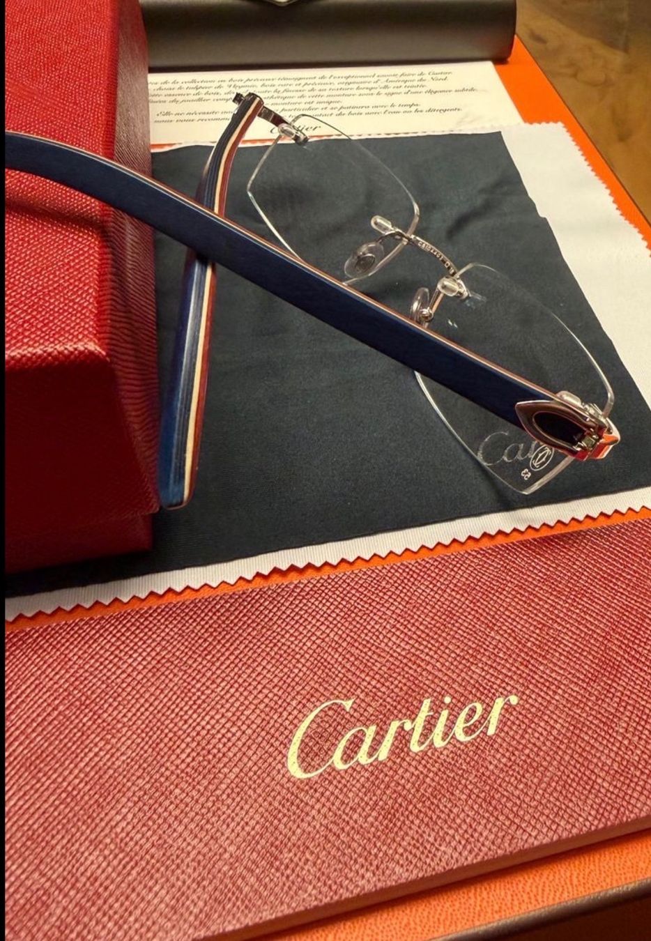 Brillen & Gläser: Cartier Bubinga Platin – Neu und originalverpackt aus Kilchberg ZH von Gugsan