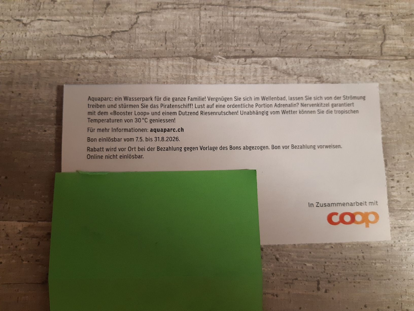Buoni: 30% tageseintritte aquaparc, le bouveret – Nuovo (secondo la descrizione) da Toffen venduto da Gwunderegge77 1
