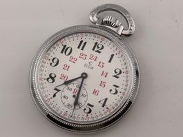 Vintage ELGIN mécanique montre de poche fonctionne