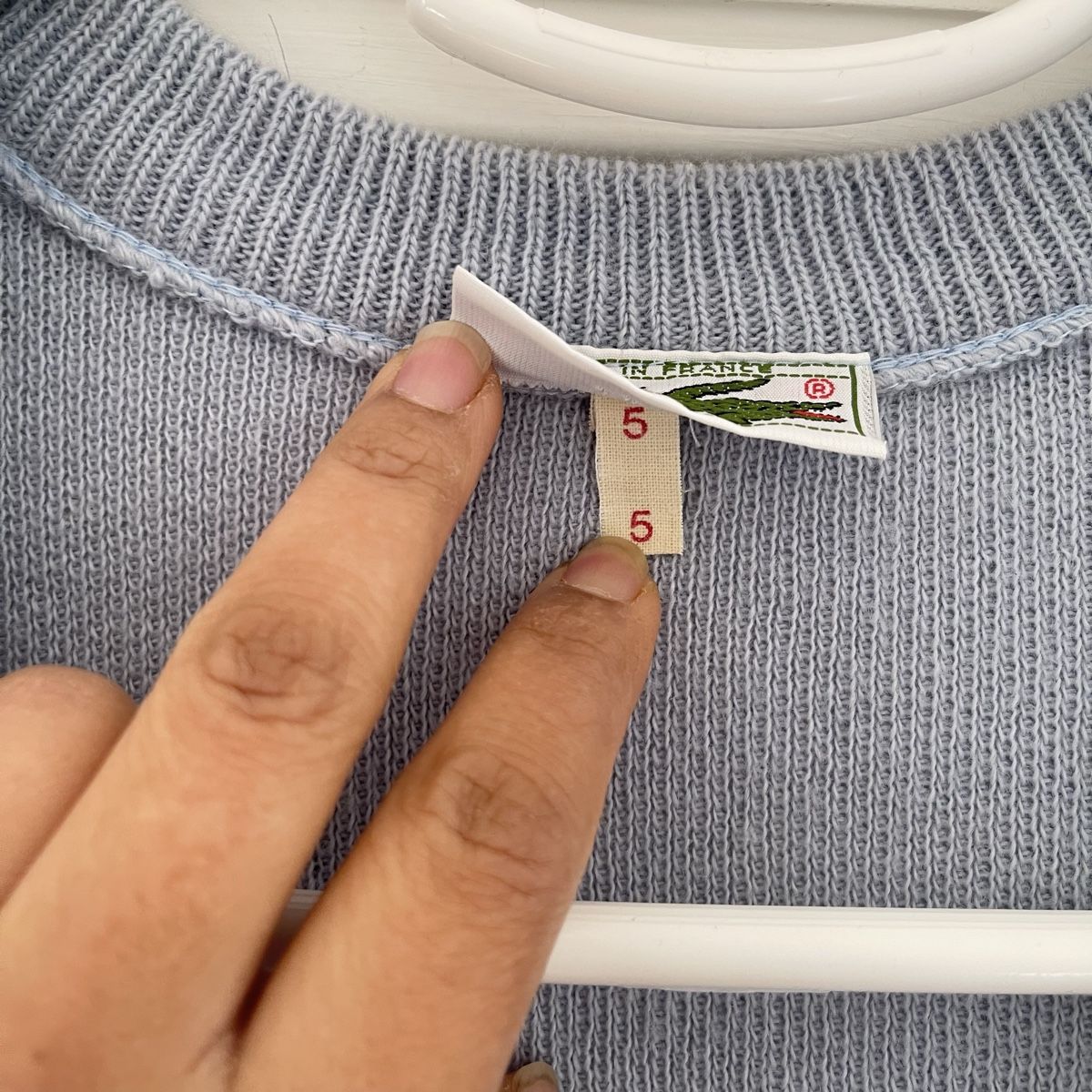 Lacoste Maglioni & Felpe: Vintage Lacoste V-Ausschnitt-Pullover, gr. 5, Hellblau – Nuovo (secondo la descrizione) da Bern venduto da dek_7bjd 3