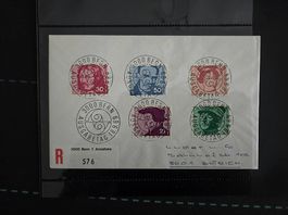Tag der Briefmarke 1969 Bern  Einschreibebrief mit 5 Marken