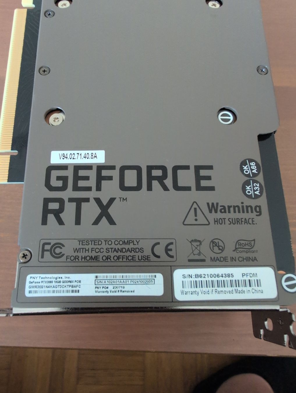 Nvidia Schede grafiche: NVIDIA RTX 3080 10gb (pny) – Usato da Romont FR venduto da Quentin101096 4