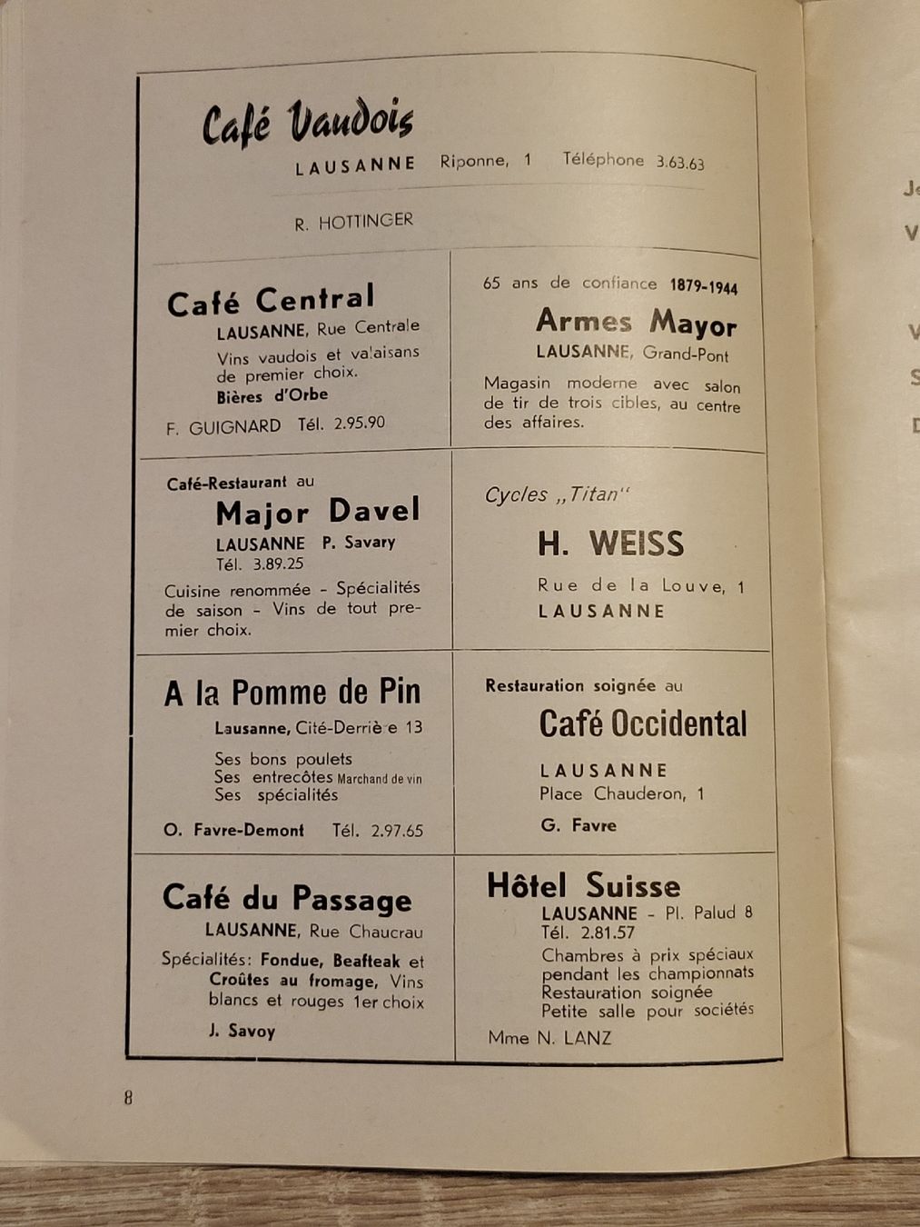 Documenti: Programme Concours militaires de la 1ère division 1944 – Usato da Massongex venduto da Jalon71 2