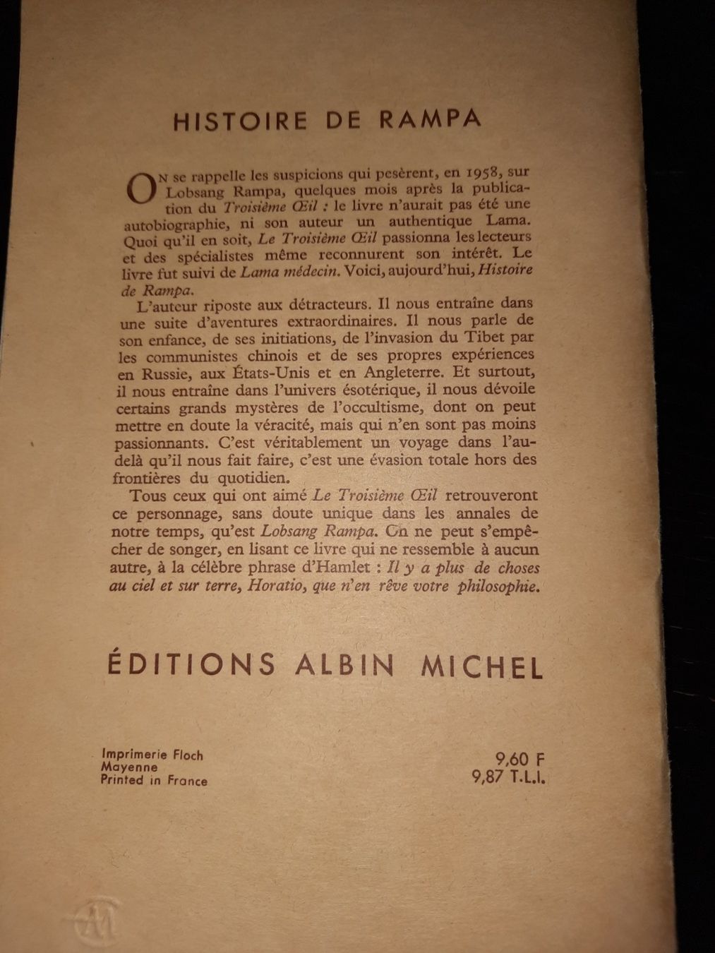 Bücher: Histoire de rampa – Gebraucht aus Biasca von Old_6blh 1