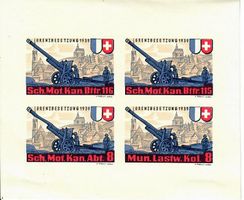 Soldatenmarken Block 1939 mit Falz