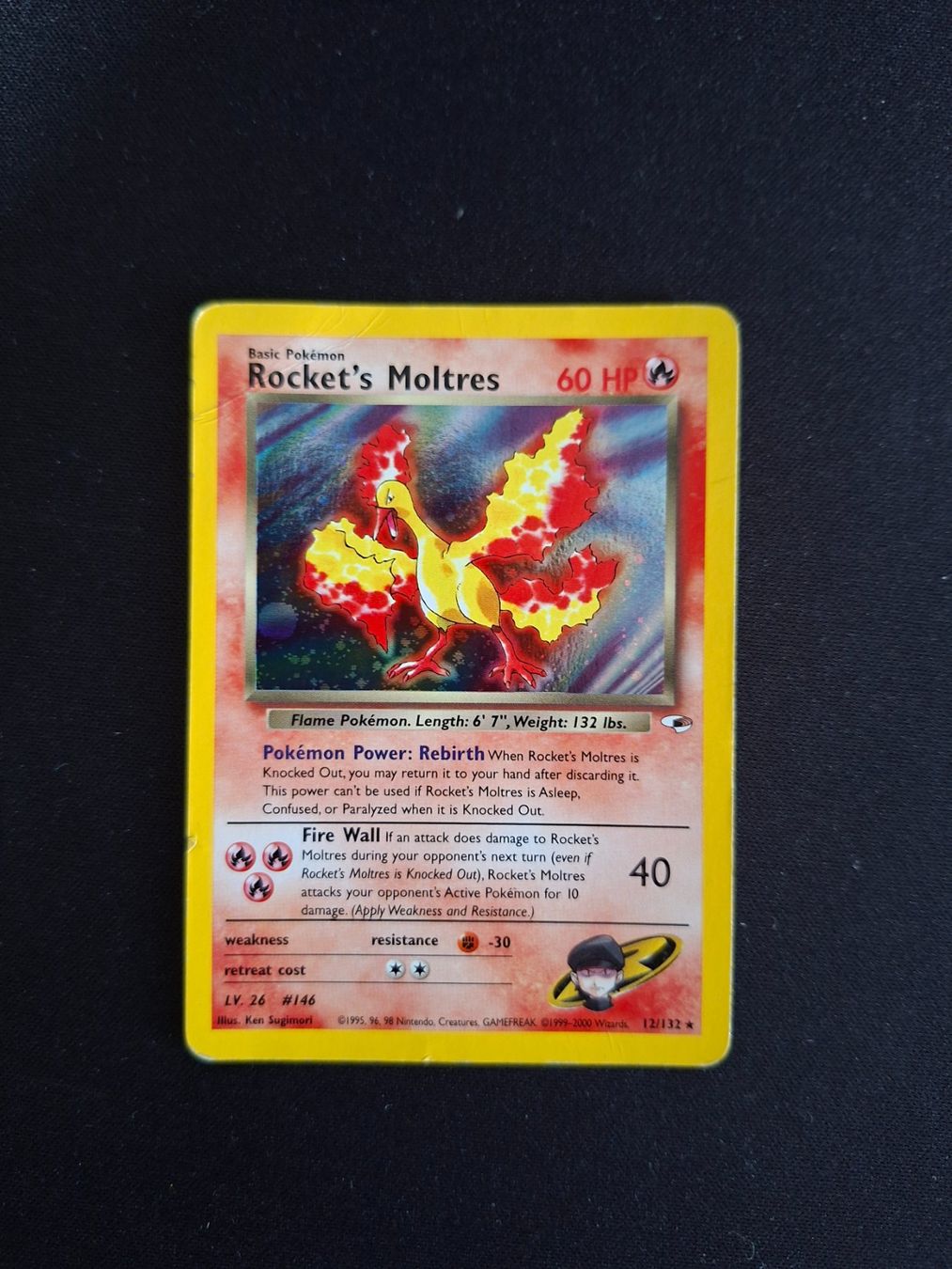 Pokémon Carte collezionabili: Pokémon Rocket's Moltres Holo 12/132 set de base - Wizards – Usato da Valeyres-sous-Rances venduto da gegg