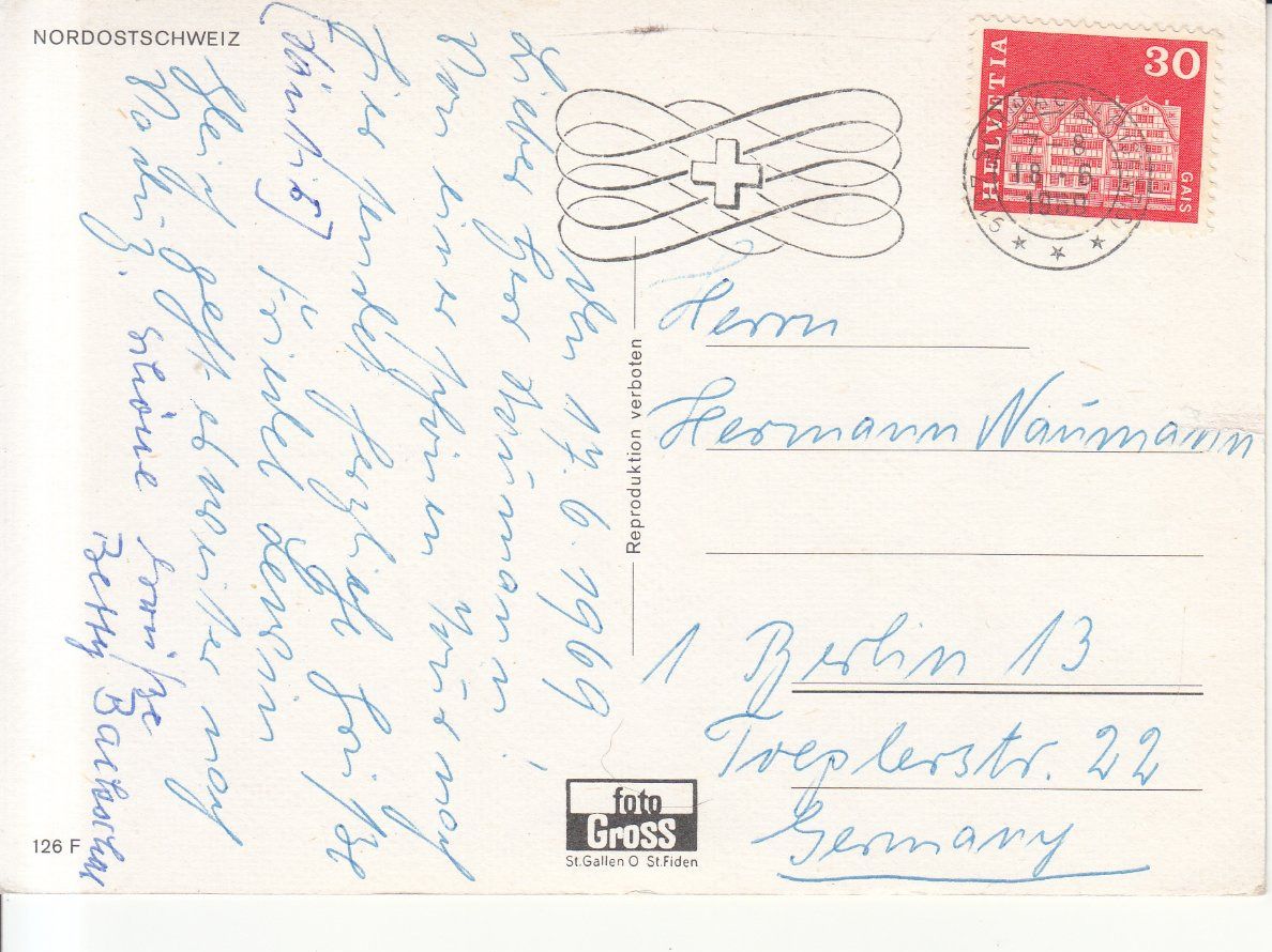 Cartoline postali: Nordostschweiz 1969 – Usato da Bürglen TG venduto da StampGraf 1