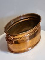 EGRO Kupfer Übertopf Pflanzgefäß Vintage Kupfer 21cm