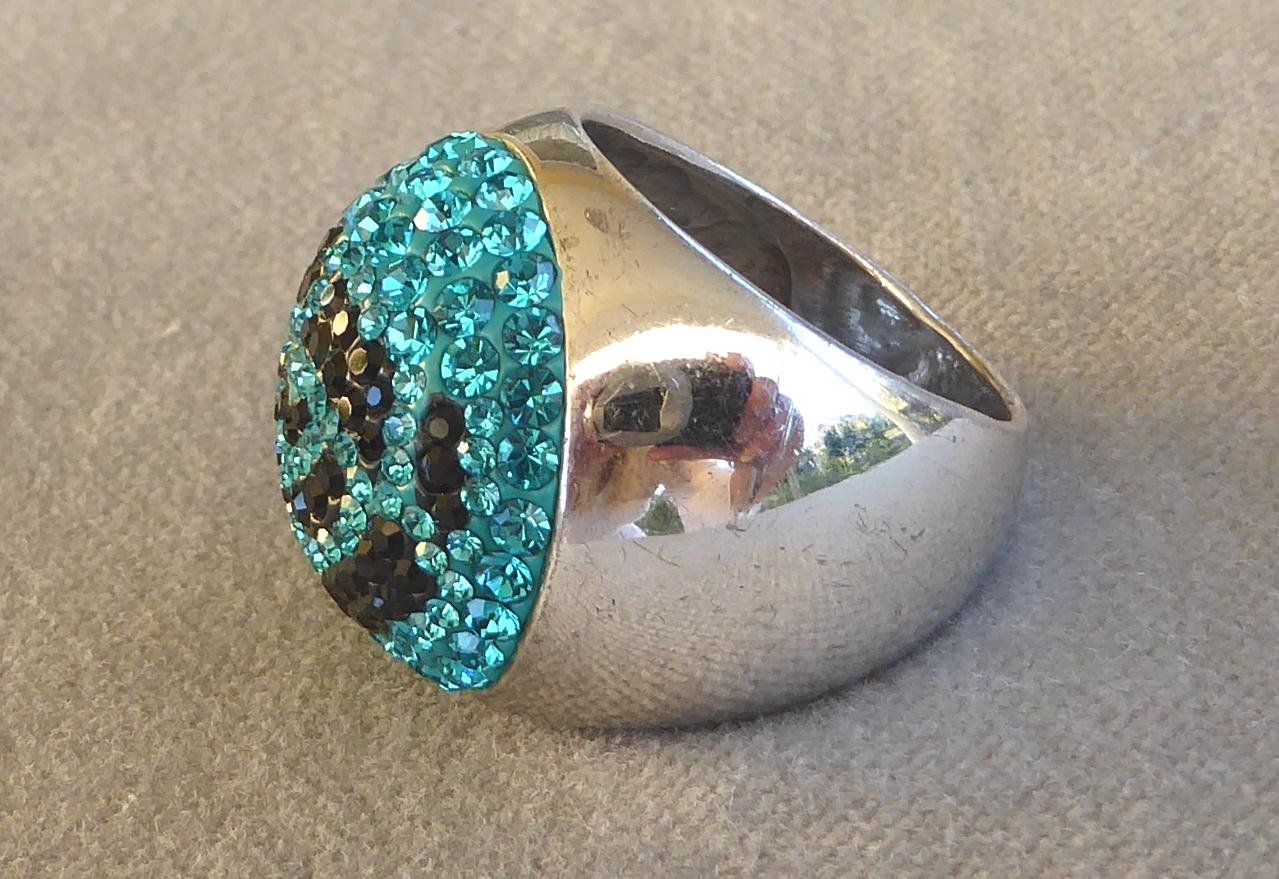 Ringe: Ring 925 mit synthetischen Steinchen – Gebraucht aus Muri AG von Lineli2020 2