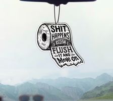 Lustiger Duftbaum Auto Duft – Shit Happens / Toilettenpapier