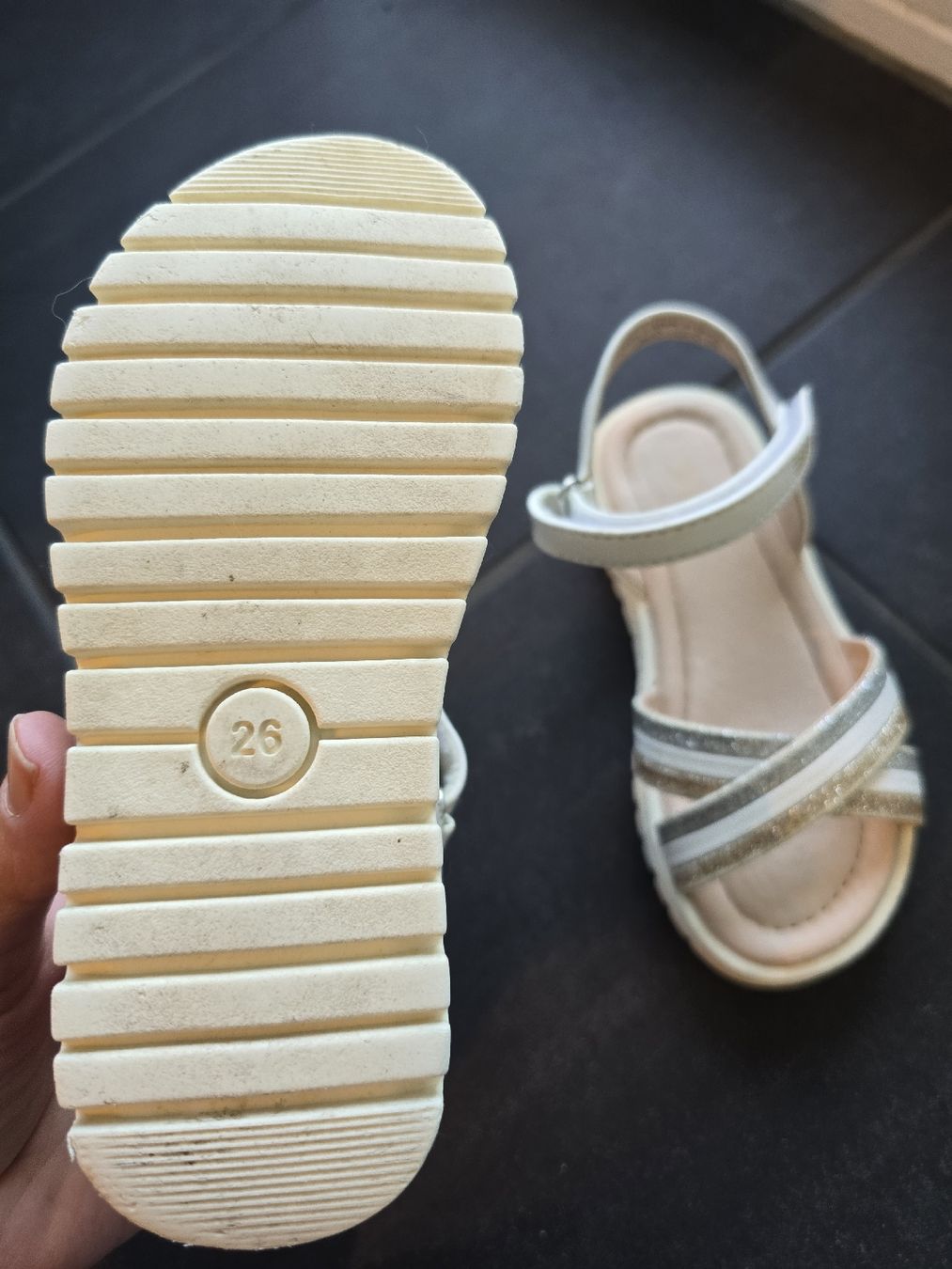 Esprit Scarpe per ragazze: Esprit Sandalen, Gr. 26, Mädchen, Glitzer – Usato da Unterentfelden venduto da Panda-87 1