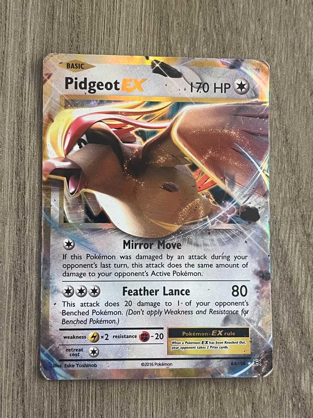 Pokémon Sammelbilder & Trading cards: Pokemon Holo / Pidgeot EX 64 - Evolution EVO 64 – Gebraucht aus Thalwil von Rome_90