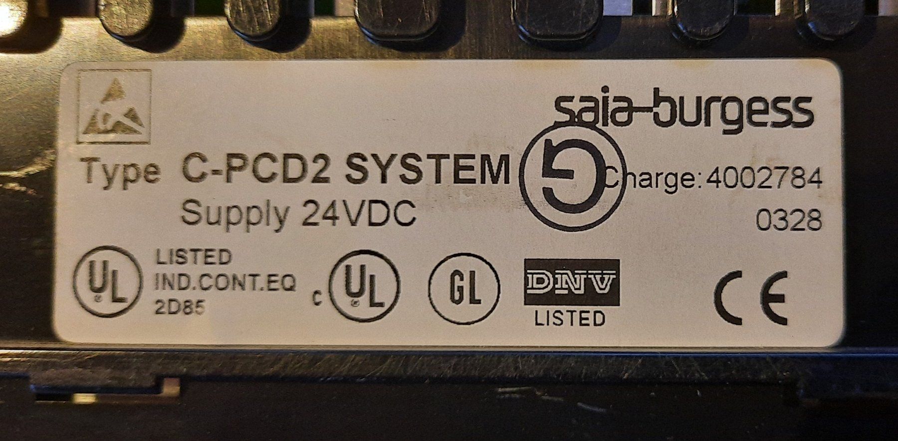 Sistema di controllo: SAIA BURGESS SPS PCD2 – Usato da Hütten venduto da joe_25 1