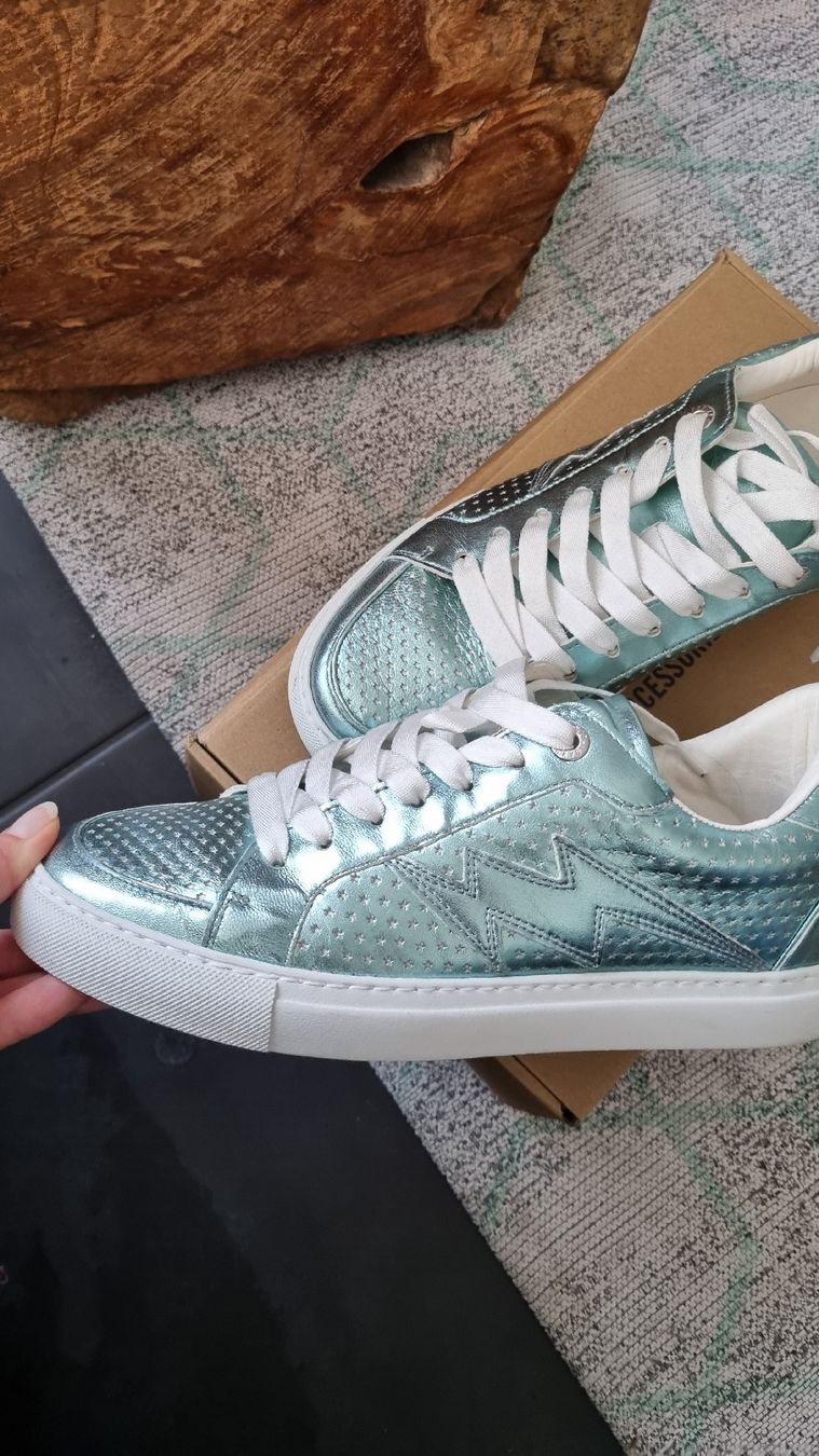 Zadig & Voltaire Scarpe da donna: Zadig & Voltaire Sneaker, Gr. 41Türkis metallic – Usato da Bad Zurzach venduto da Mfritzli 2