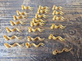lego 4495b lot de 20 pièces Pearl Gold Flag 4 x 1 Wave Right