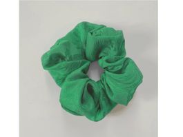 Scrunchie 100% Seide kräftiges Grün hand made by Silvia-K