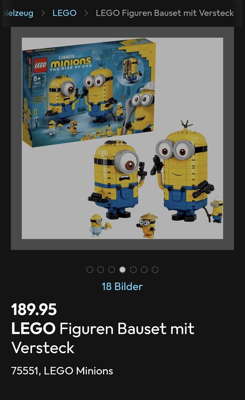 Lego Kit di costruzioni: Lego Minions 75551 – Usato da Egerkingen venduto da Pascal.FL 1