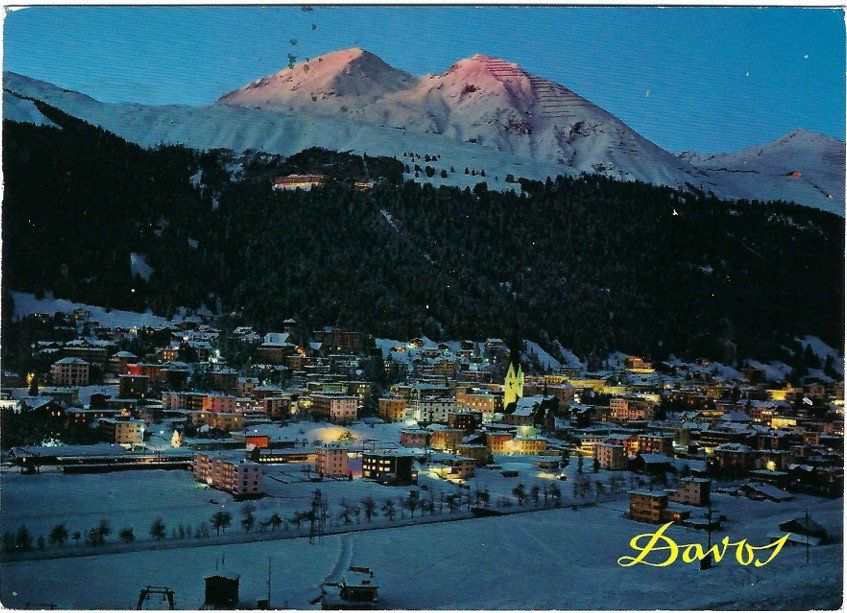 Ansichtskarten: AK von Davos mit Schatzalp, 1973 – Gebraucht aus Rheinfelden von wil_m7gh