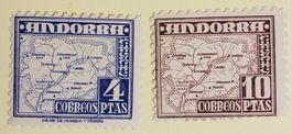 4127) 56-57, Andorra, postfrisch Kt. 85.-