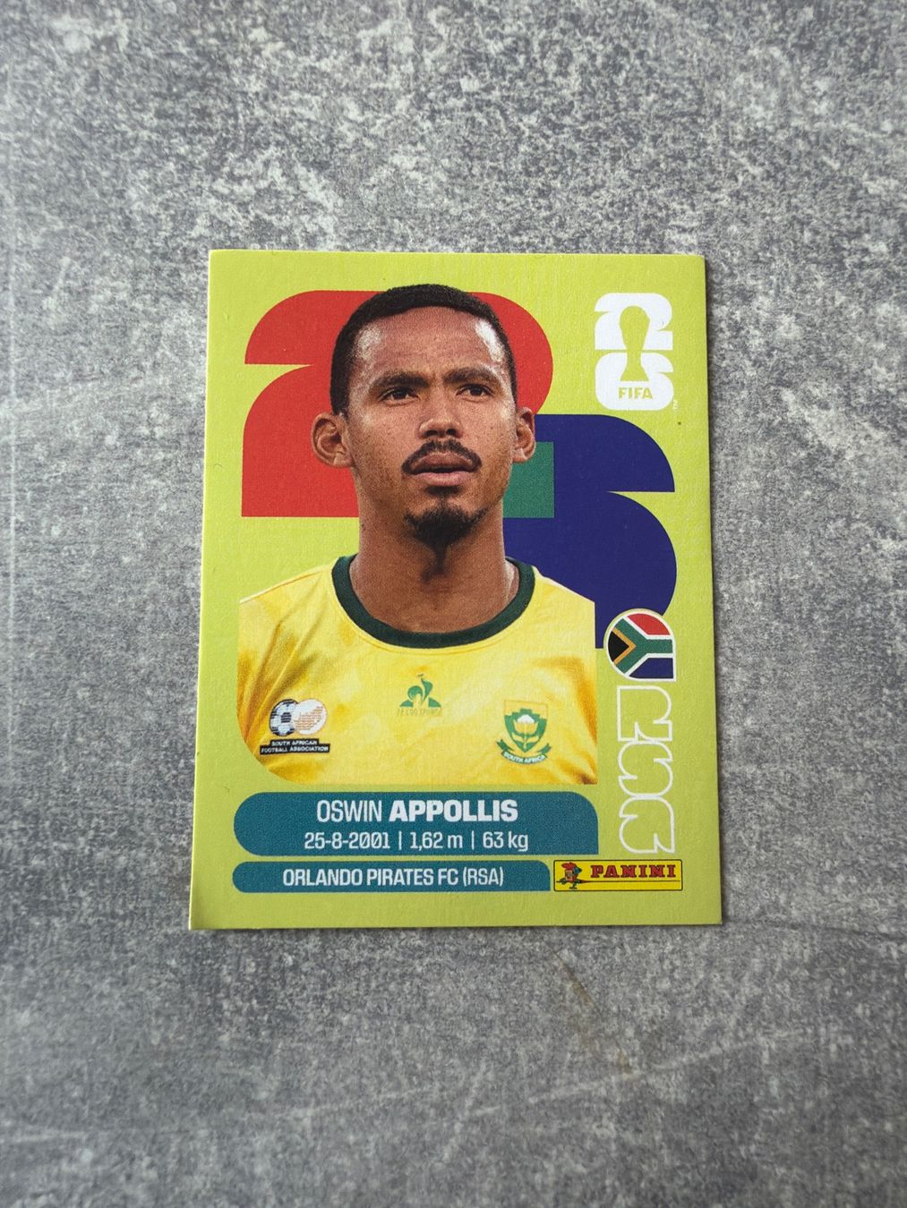 Panini Sammelbilder & Trading cards: Fussballbild Oswin Appollis Panini RSA20 – Gebraucht aus Pfeffingen von Fantasy1971