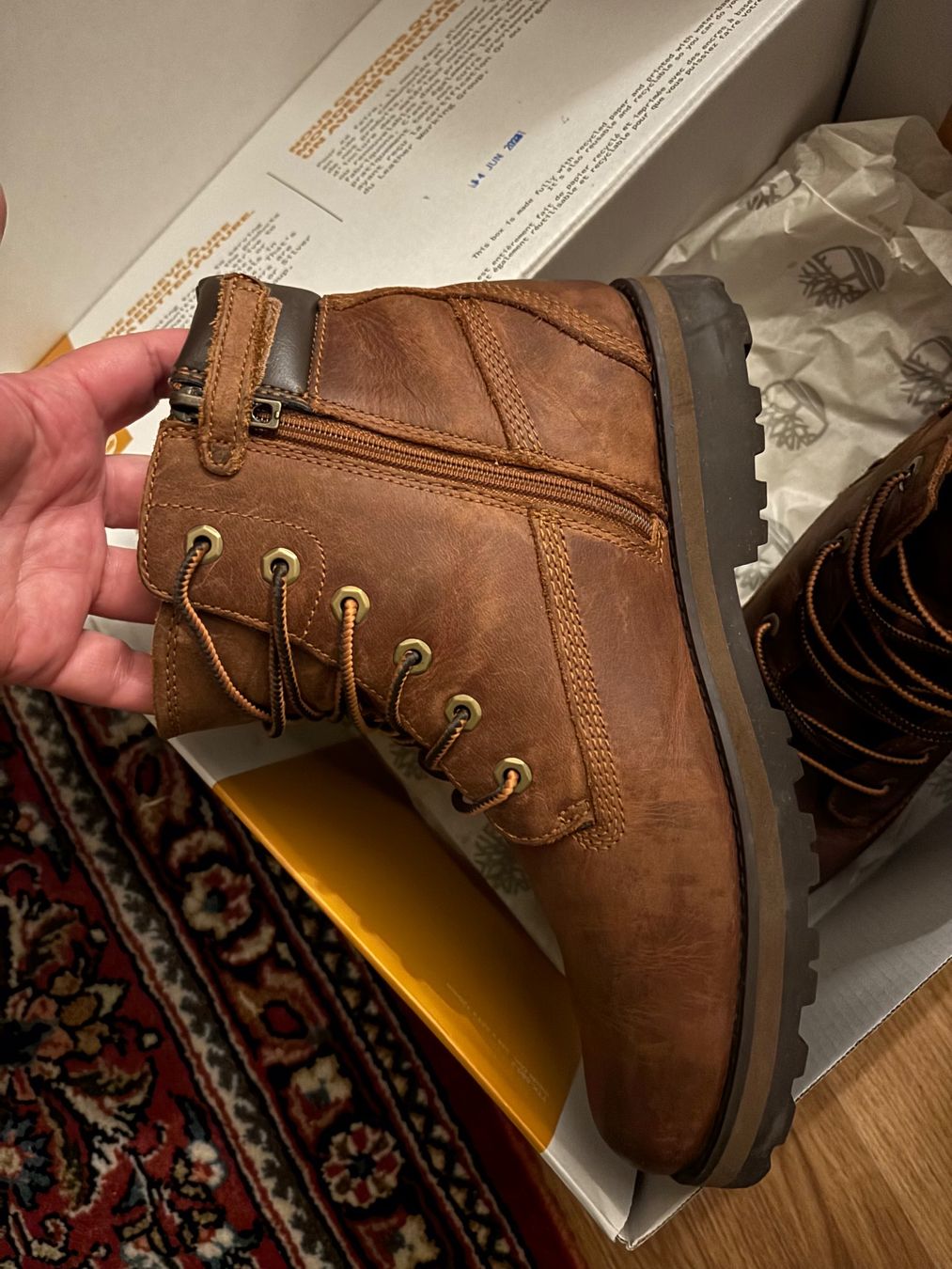 Timberland Scarpe per ragazzi: Timberland Leder Boots, Braun, Grösse 39! – Nuovo (secondo la descrizione) da Wangen ZH venduto da tel_gxb5 2