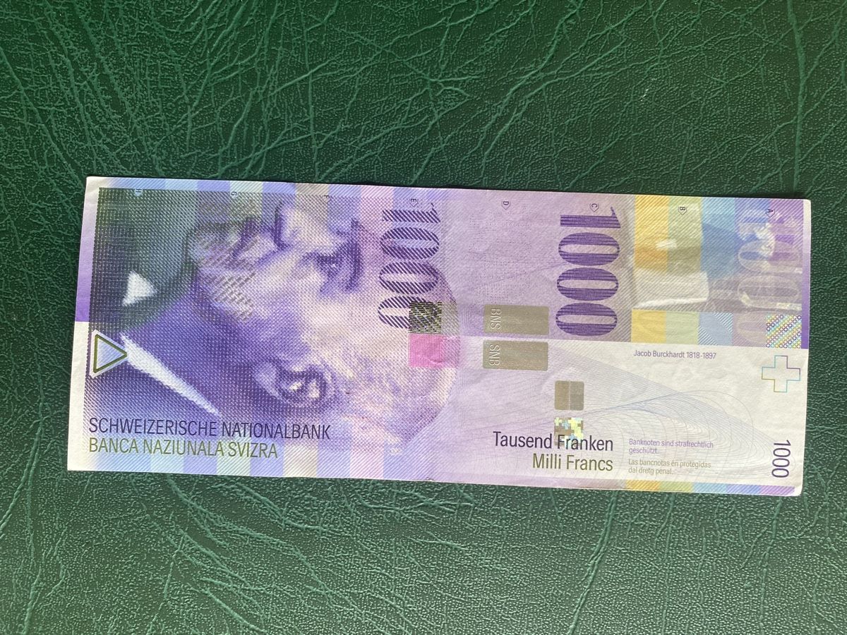 Banconote: 1000er Note, Tausend Franken Schein, Banknote 2012 – Usato da Thörishaus venduto da luc_nsv9 1