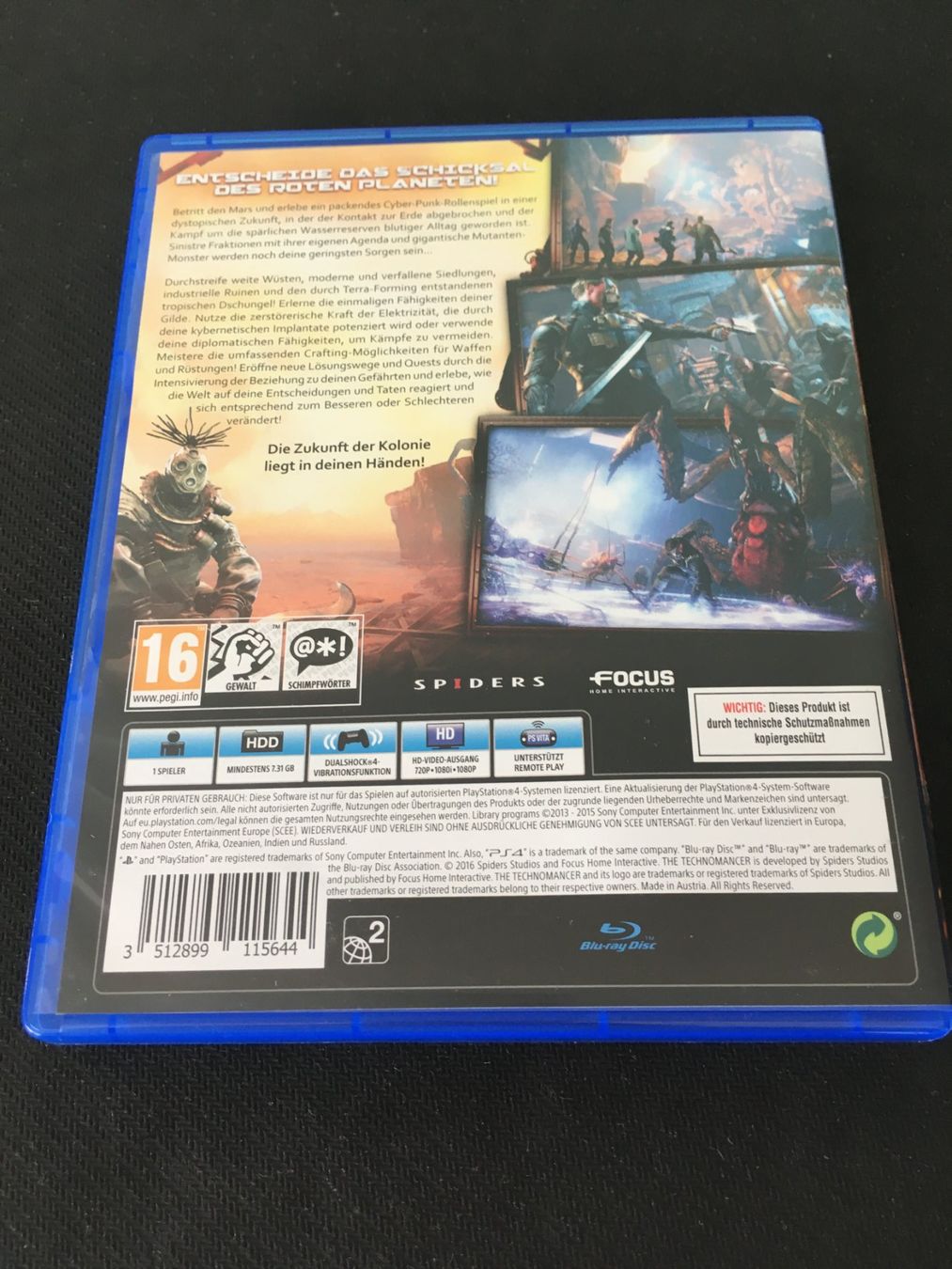 Sony Giochi: Technomancer für PS4 / Playstation 4 – Usato da St.Gallen venduto da sjosjo 1