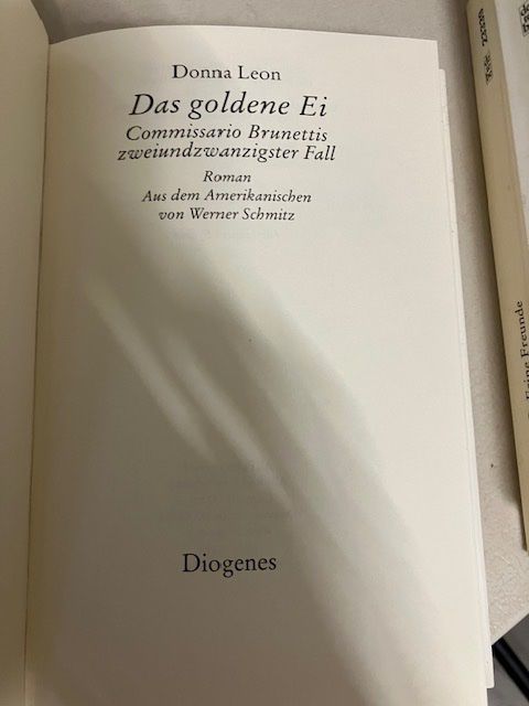 Libri: Donna Leon: Das goldene Ei – Usato da Aathal-Seegräben venduto da daso03 3