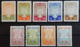 Paraguay Kat. 841-849 ** 1960 Kat. 26 Euro