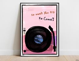 Norah Jones Vinyl Lyrics Turntable Bild Kunst Urban Chill