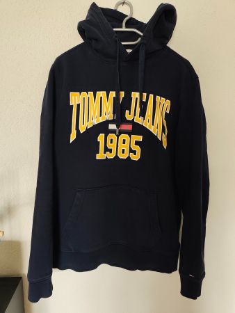 Tommy Jeans Pullover Kapuze Dunkelblau Grösse L guter Zus...