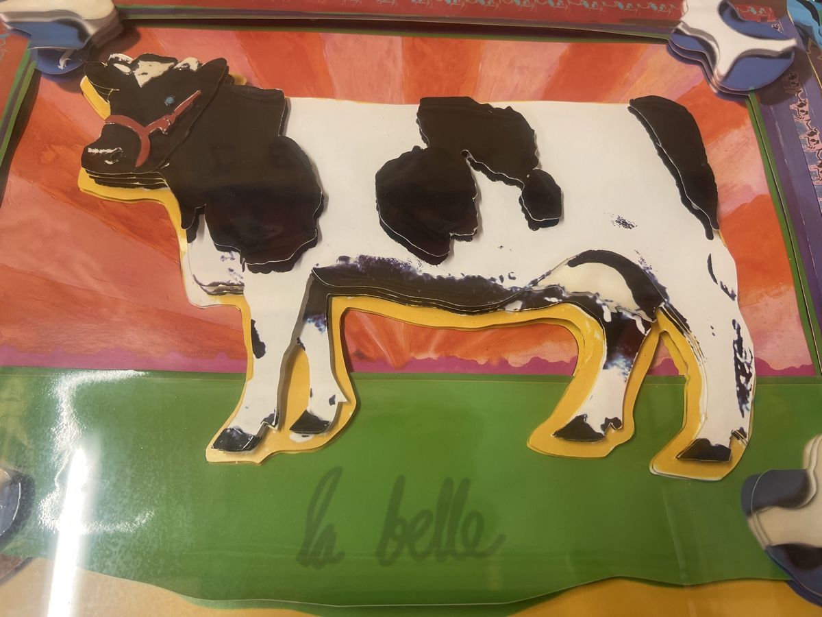 Foto & Immagini: 3D Kuhbild "La Belle" gerahmt limitiert – Usato da Rorschach venduto da TimelessTrading 1