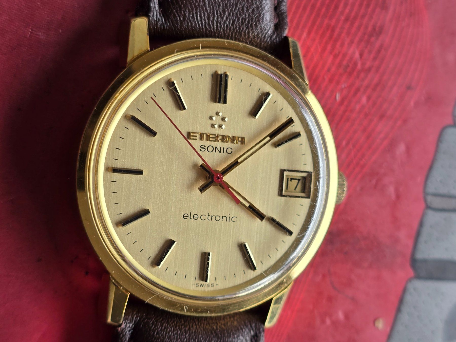 Eterna Orologi: 193 Eterna Sonic Electronic Date aus 1970 Traumhaft – Usato da Muri AG venduto da Corredor 7
