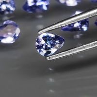 Vrai 0.12ct Natur Tansanit unbehandelt violett Edelstein