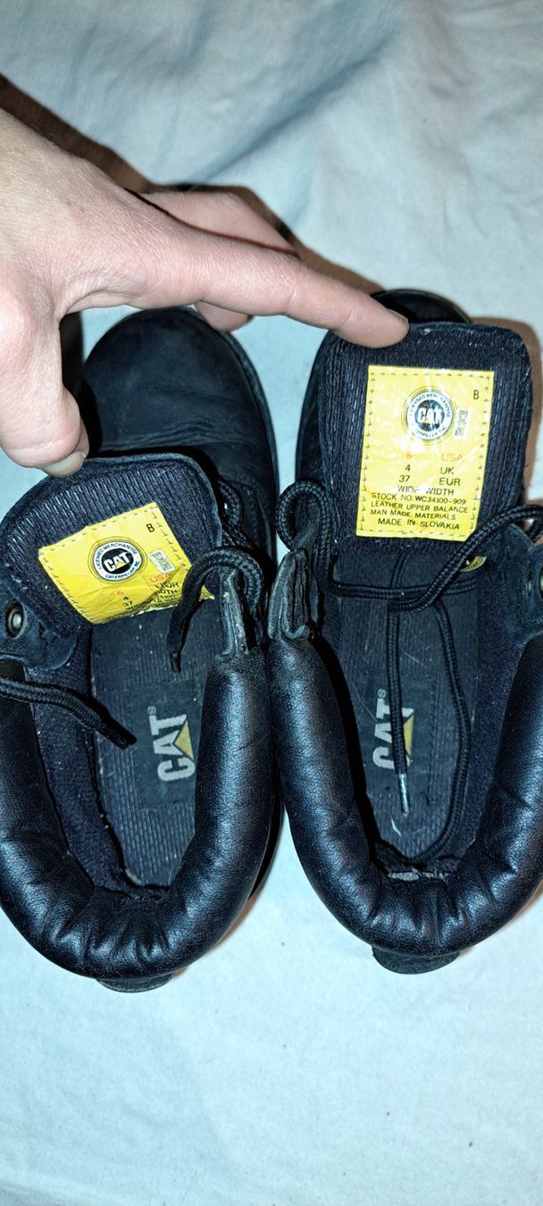 Caterpillar Scarpe da uomo: bottines caterpillar cuir noires – Usato da Genève venduto da Axelle333 7